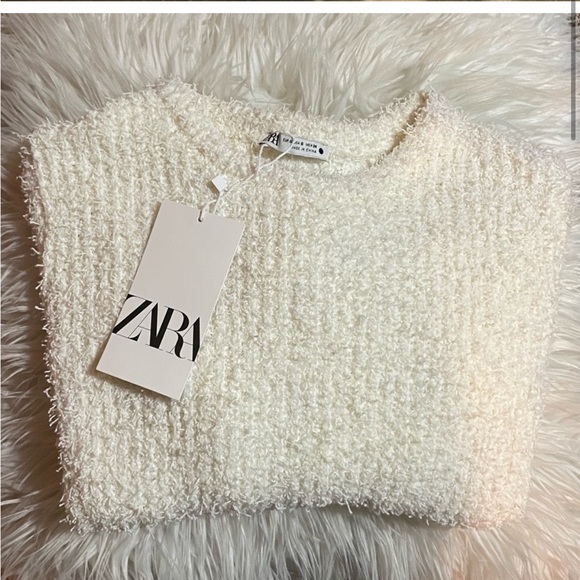 Zara 2-Piece Faux Fur Sweatshirt and Skirt - Picture 15 of 16